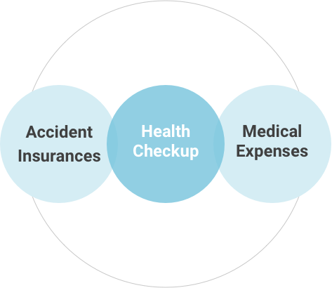 Health Checkup, Accident Insurances, Medical Expenses
